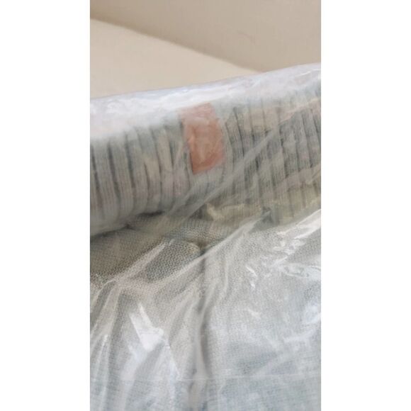 Lunya Cozy Cotton Silk Zip Pullover chilly blue M - Picture 9 of 11